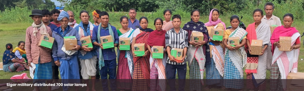 Sigar military distributed 700 solar lamps
