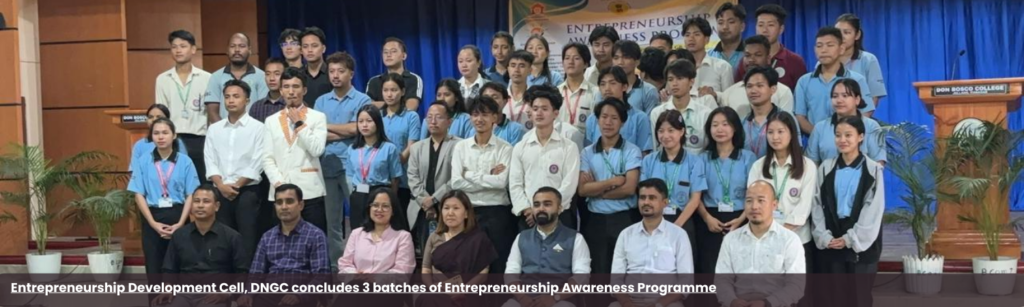 Entrepreneurship Development Cell, DNGC concludes 3 batches of Entrepreneurship Awareness Programme