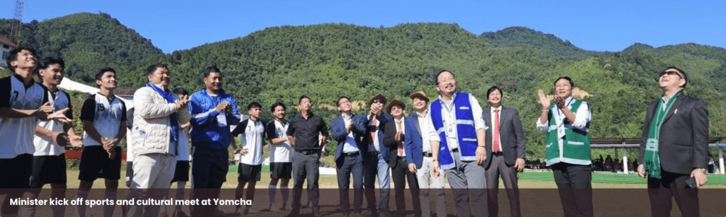 Minister kick off sports and cultural meet at Yomcha