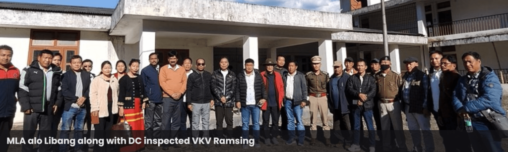 MLA alo Libang along with DC inspected VKV Ramsing