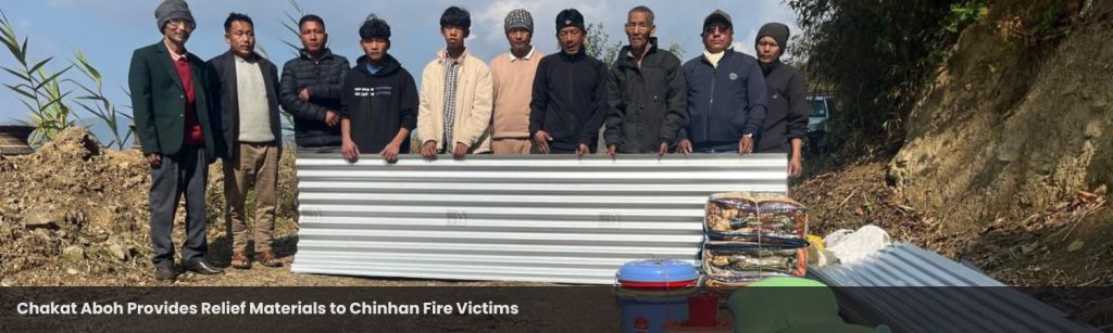 Chakat Aboh Provides Relief Materials to Chinhan Fire Victims