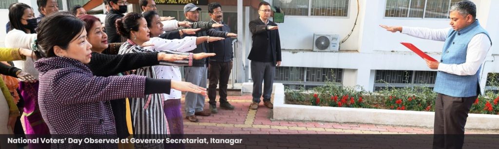 National Voters’ Day Observed at Governor Secretariat, Itanagar