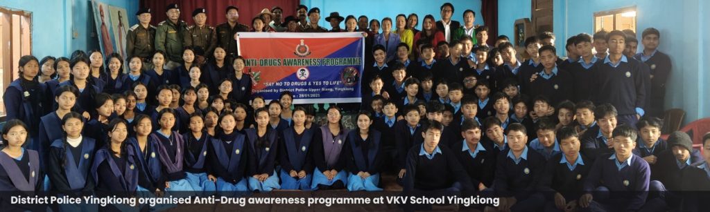 District Police Yingkiong organised Anti-Drug awareness programme at VKV School Yingkiong