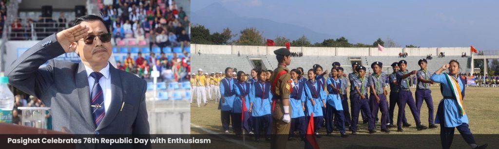 Pasighat Celebrates 76th Republic Day with Enthusiasm