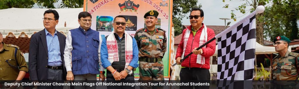 Deputy Chief Minister Chowna Mein Flags Off National Integration Tour for Arunachal Students