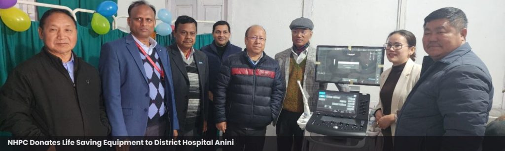 NHPC Ltd Donates Ultrasound Machine to District Hospital Anini