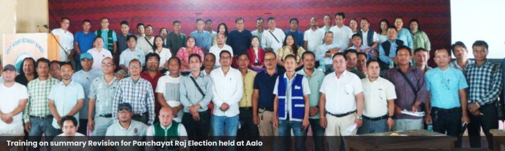 Training on summary Revision for Panchayat Raj Election held at Aalo