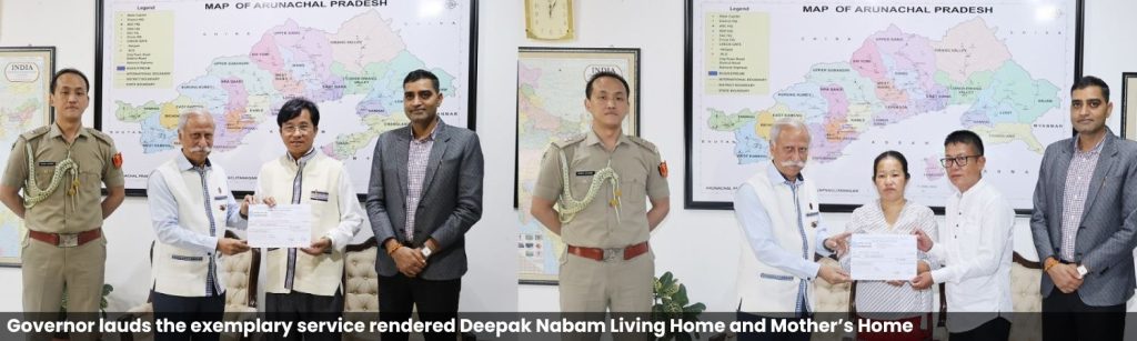 Governor lauds the exemplary service rendered Deepak Nabam Living Home and Mother’s Home