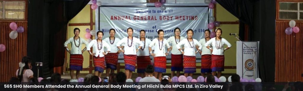 565 SHG Members Attended the Annual General Body Meeting of Hiichi Bulla MPCS Ltd. in Ziro Valley