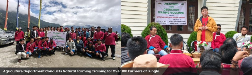 Agriculture Department Conducts Natural Farming Training for Over 100 Farmers at Lungla