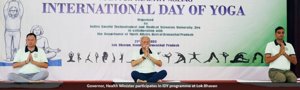 Governor, Health Minister participates in IDY programme at Lok Bhavan