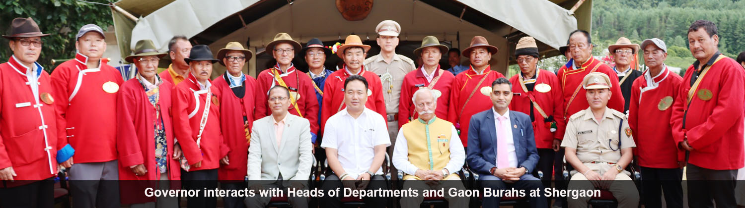 Governor interacts with Heads of Departments and Gaon Burahs at Shergaon
