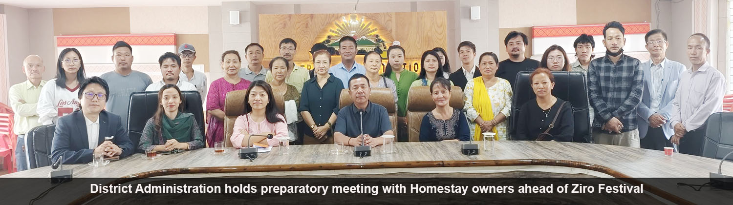 District Administration holds preparatory meeting with Homestay owners ahead of Ziro Festival 2026