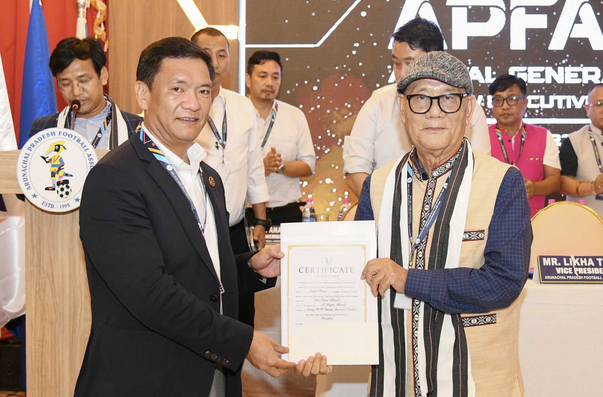 Khandu elected APFA president unopposed