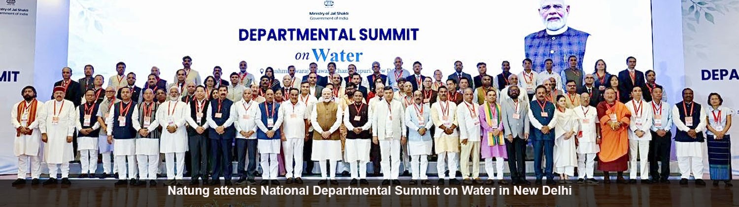 Natung attends National Departmental Summit on Water in New Delhi
