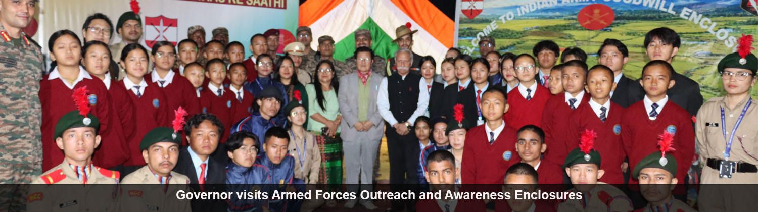 Governor visits Armed Forces Outreach and Awareness Enclosures