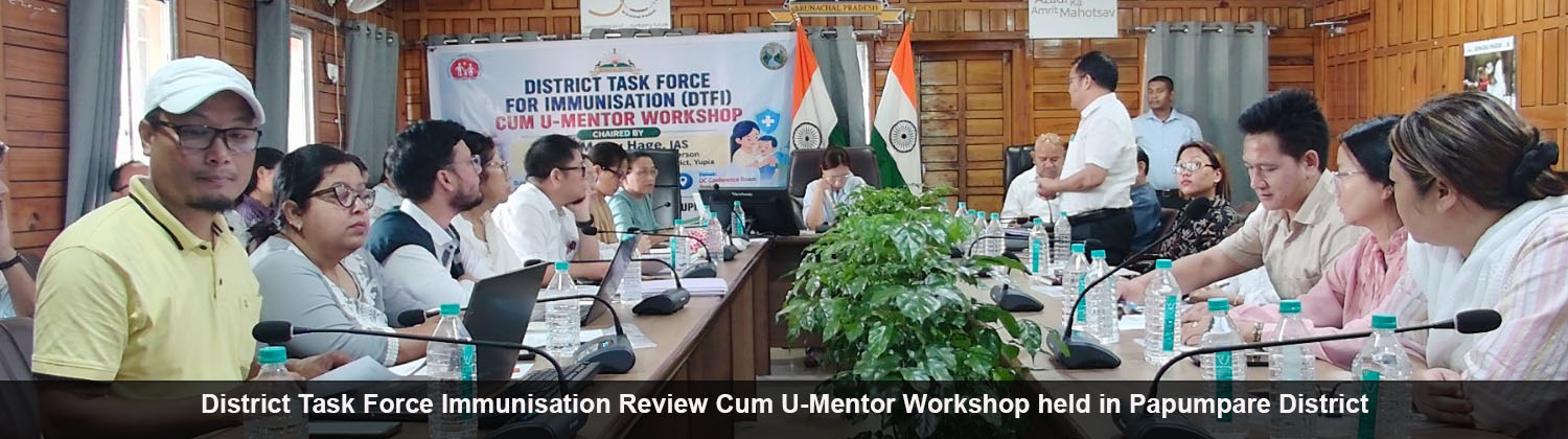 District Task Force Immunisation Review Cum U-Mentor Workshop held in Papumpare District
