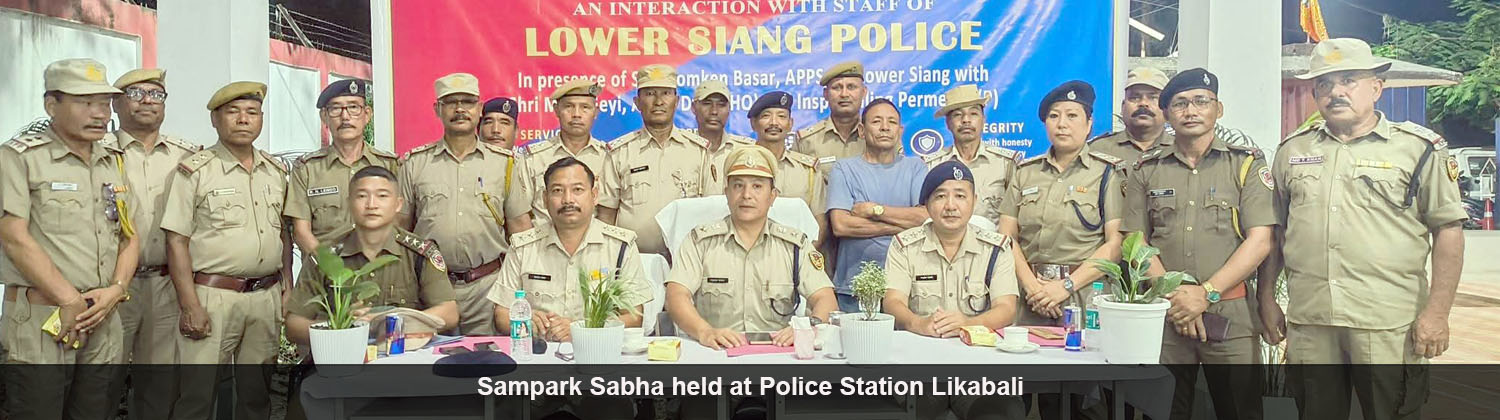 Sampark Sabha held at Police Station Likabali to address welfare and grievances of Police Personnel