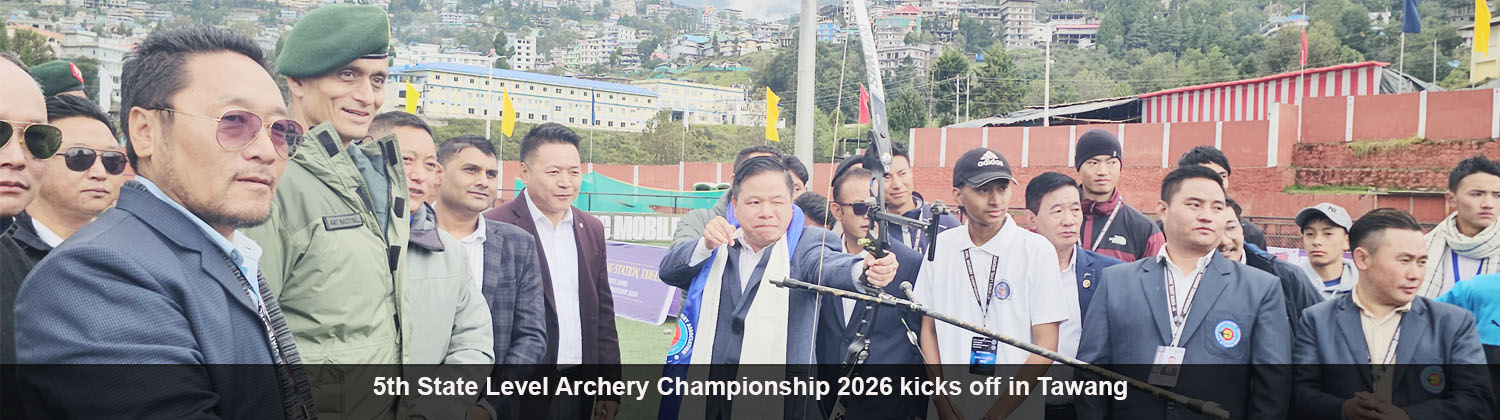 5th State Level Archery Championship 2026 kicks off in Tawang, 100 Archers to Compete for State Honours