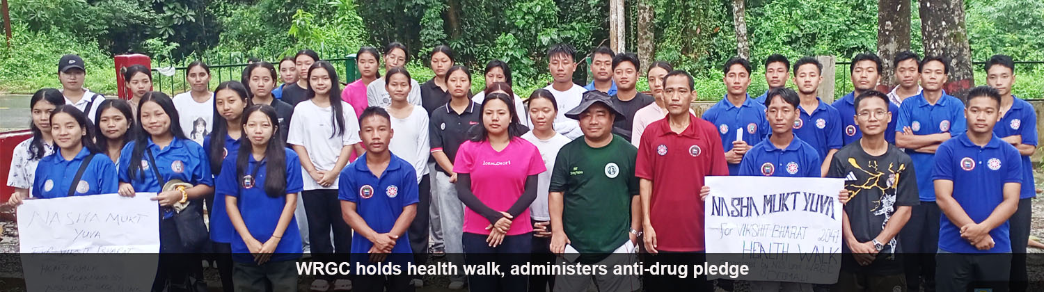 WRGC holds health walk, administers anti-drug pledge